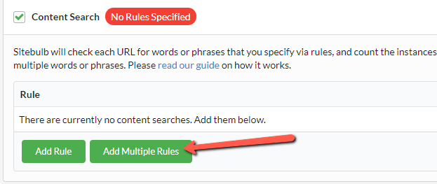 Add Multiple Rules