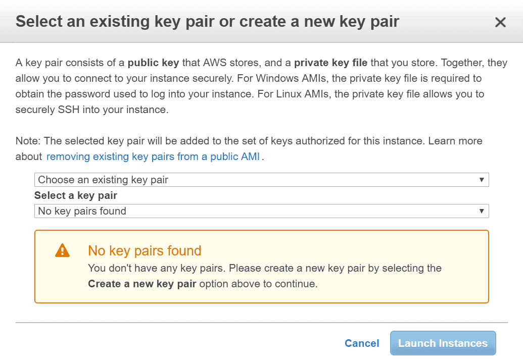 Create Key Pair