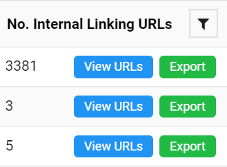 Export internal links