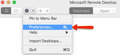 RDP Preferences