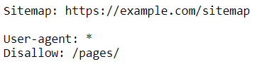 robots.txt example