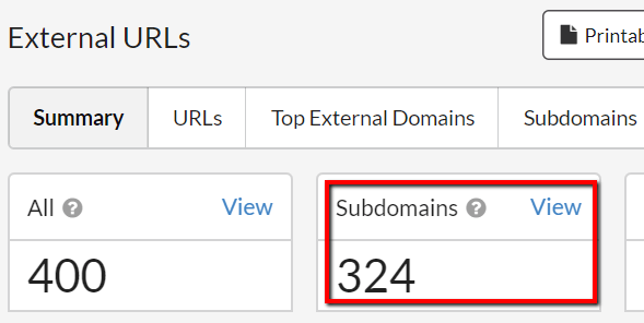 Subdomain URLs