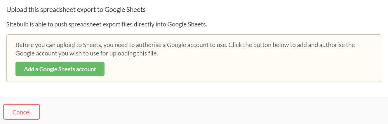 Authorise Google Sheets