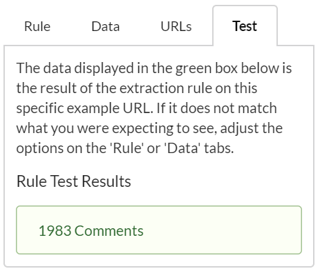 Test result