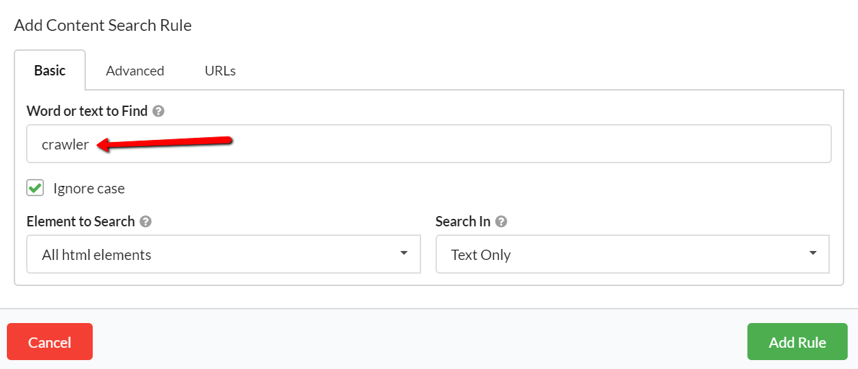 how to search a page for a specific word