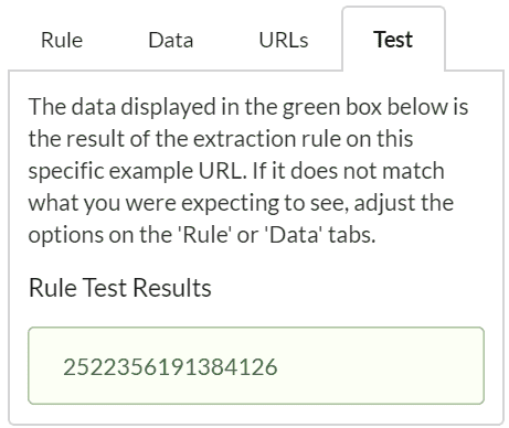 Regex group 1 result