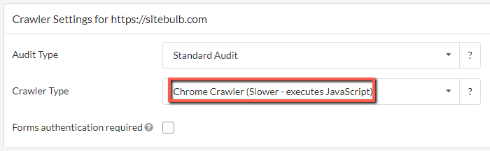 Select Chrome Crawler