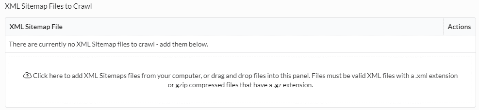 Add XML Sitemap Files