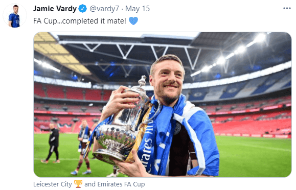 Jamie Vardy clocked it mate
