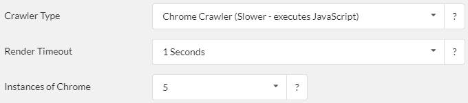 Chrome Speed settings