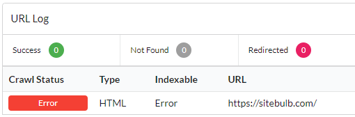 1 URL error