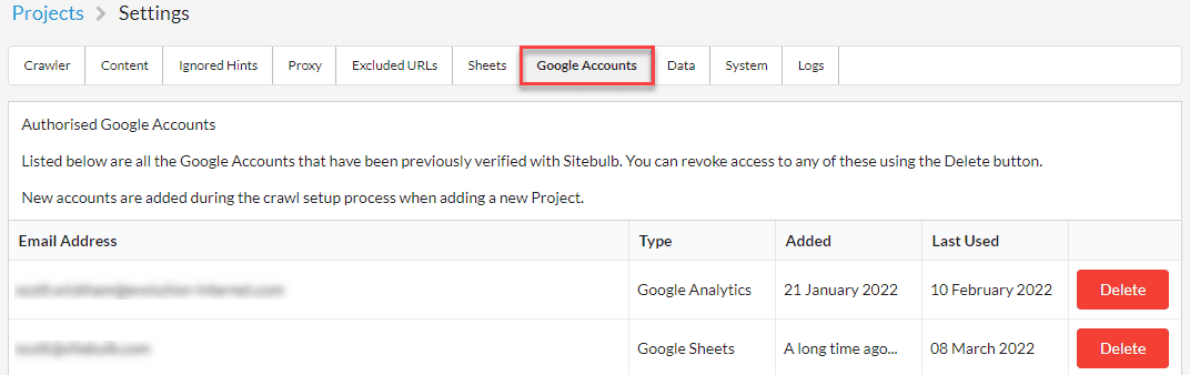 google accounts global settings