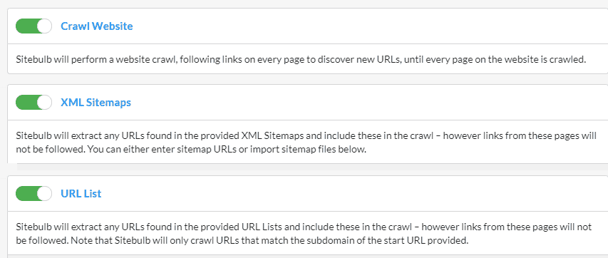 Selecting crawl sources