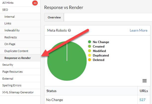 response vs render