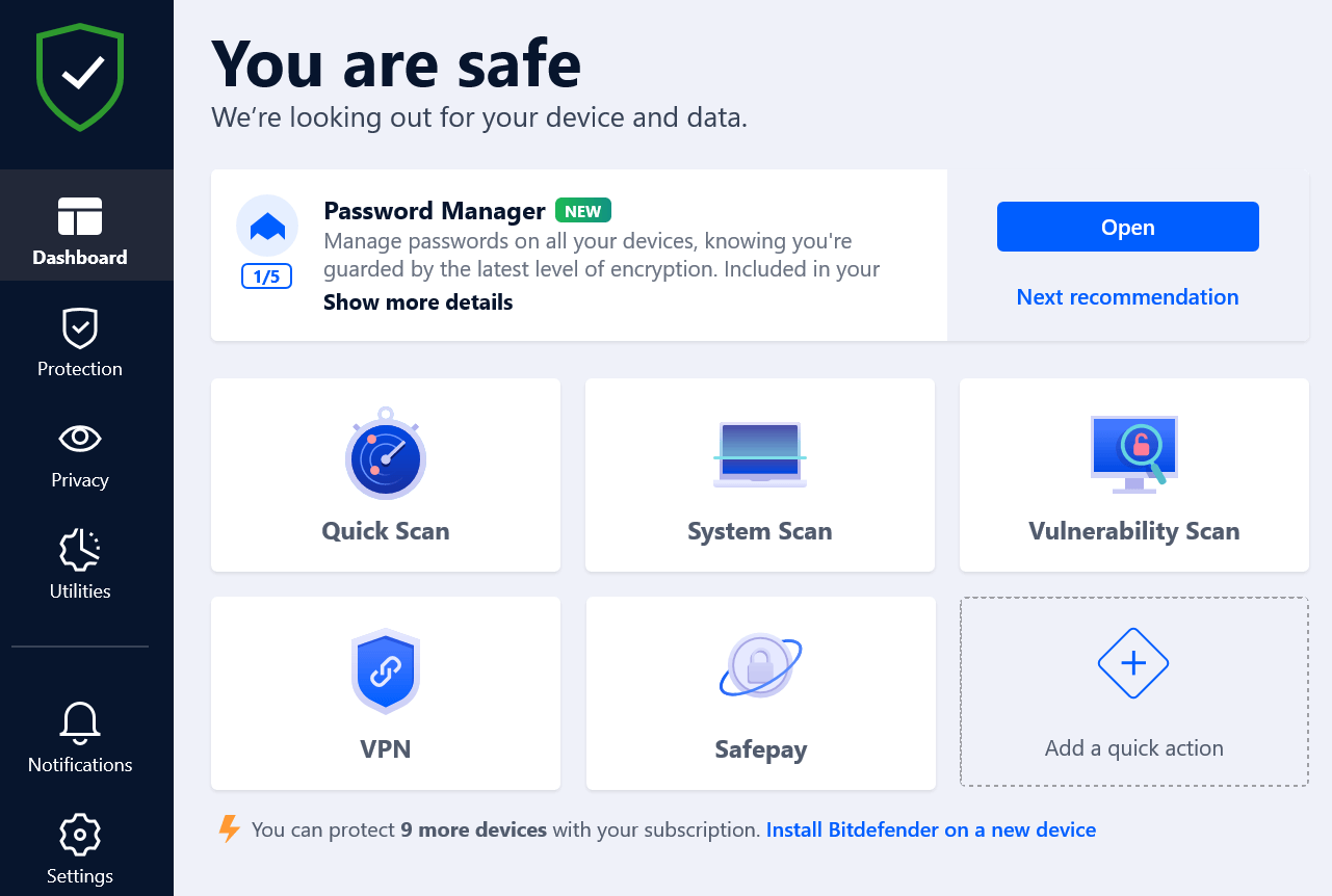 You are safe