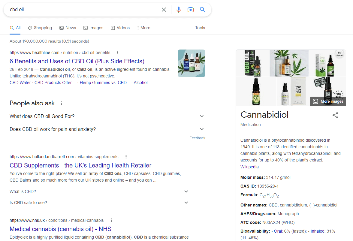 Search result for 'cbd oil'