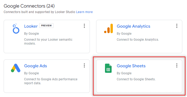 Google Sheets Connector