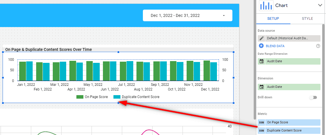 Bar charts over time