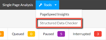 Structured Data Checker tool
