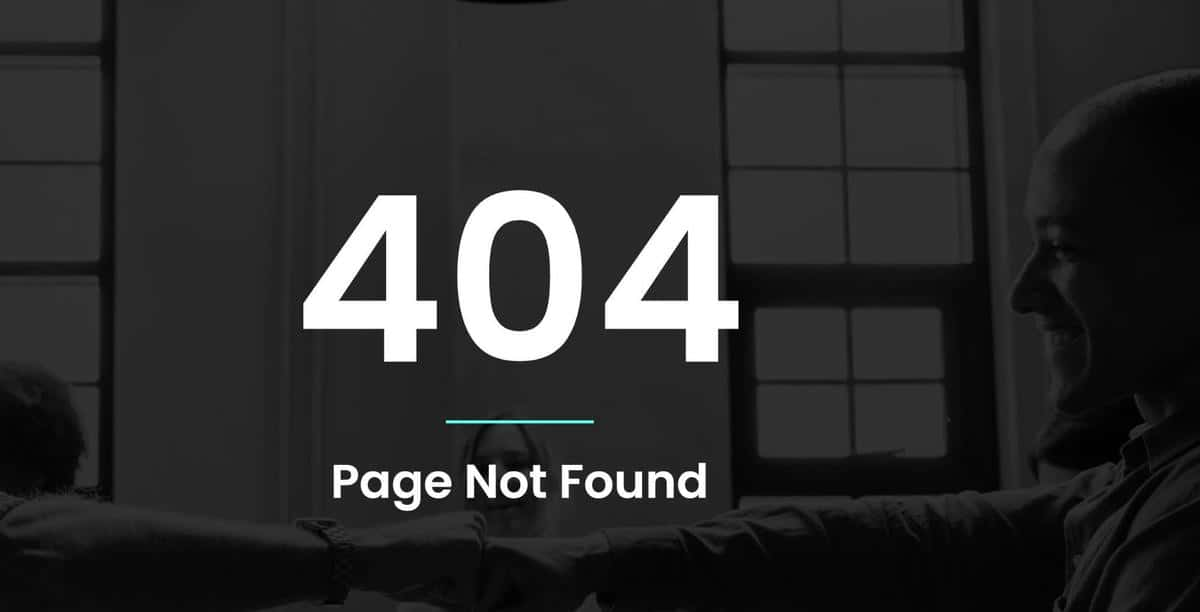 A 404 webpage