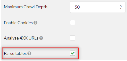 Parse Tables