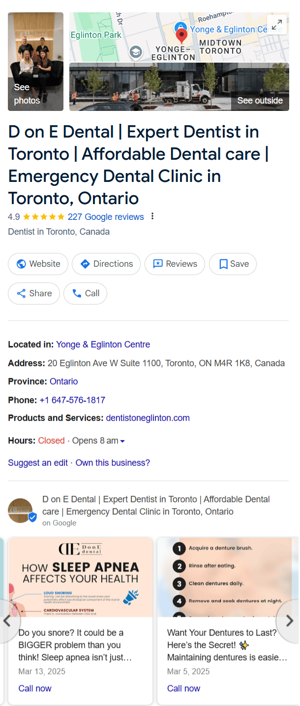 Healthcare Google My Business Profile - Role of Technical SEO in Healthcare SEO Success