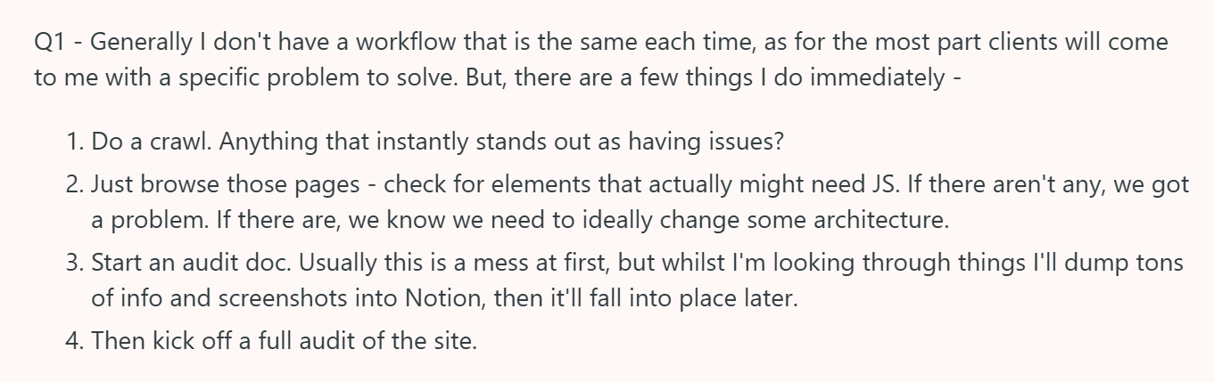 Q1 - Generally I don