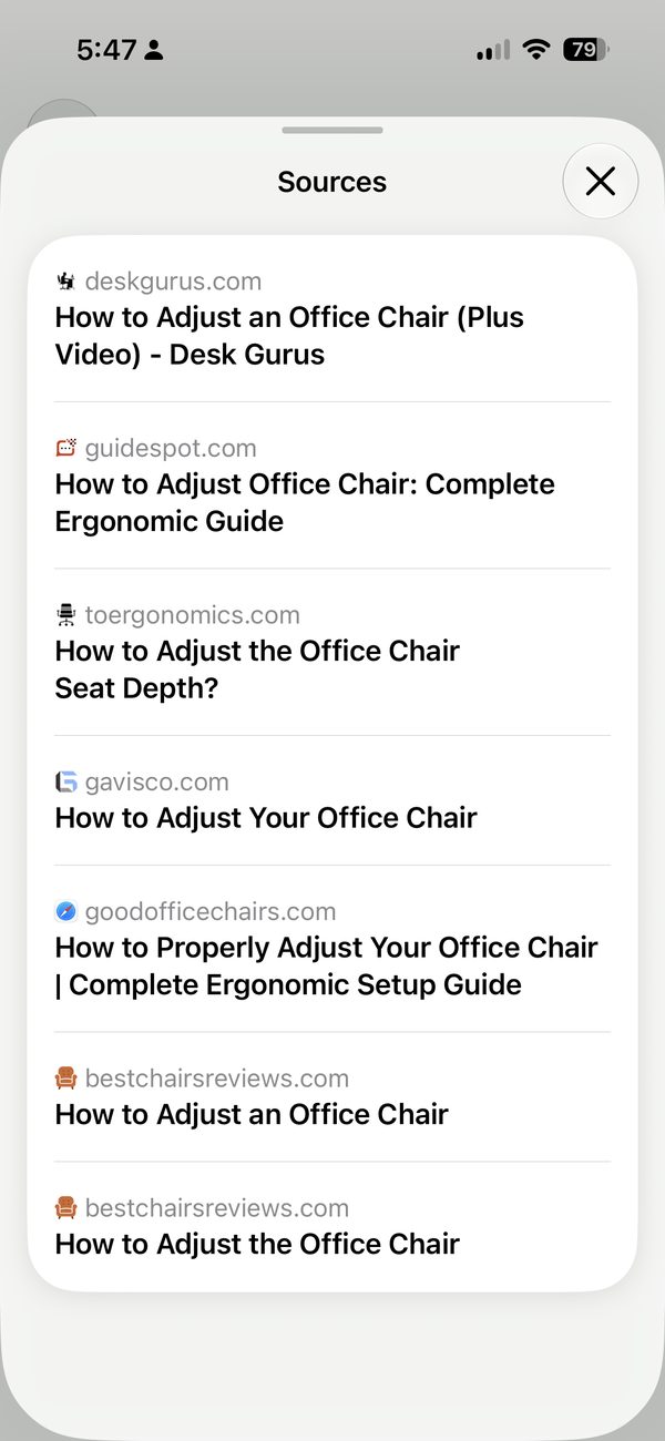 A how-to query pulled only instructional guides. The cited corpus matches the job the searcher is doing.